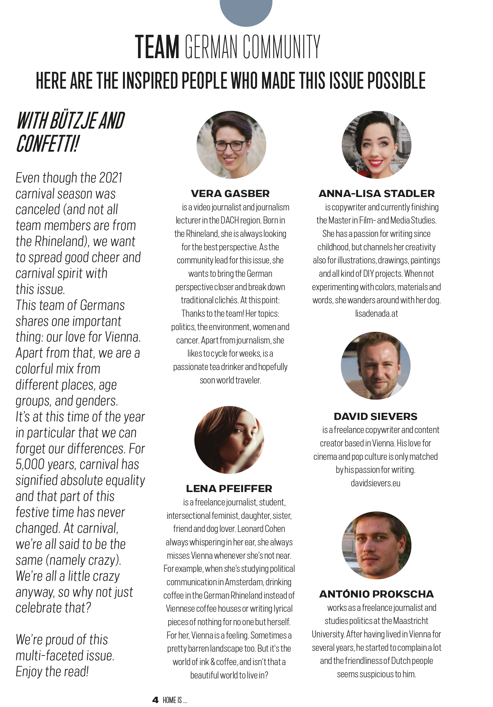 Metropole Magazin Team Deutsche Ausgabe