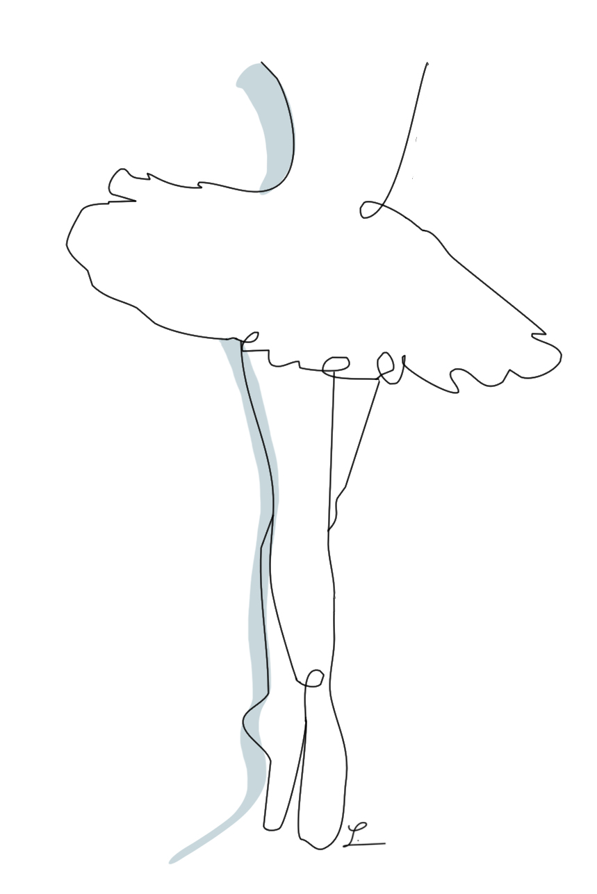 Oneline Drawing Ballerina
